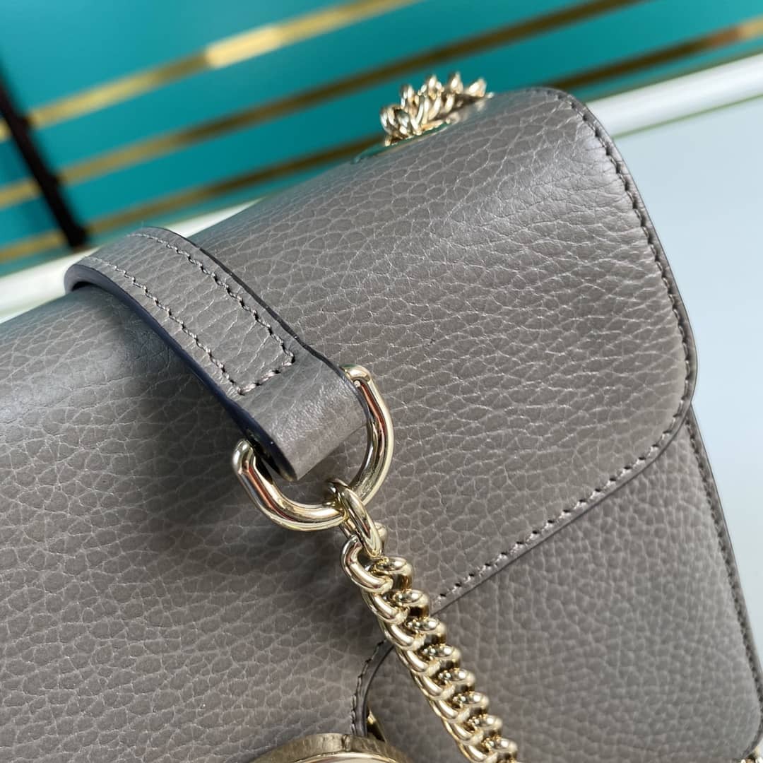 Gucci Interlocking Leather Chain Crossbody Bag Replica 510304