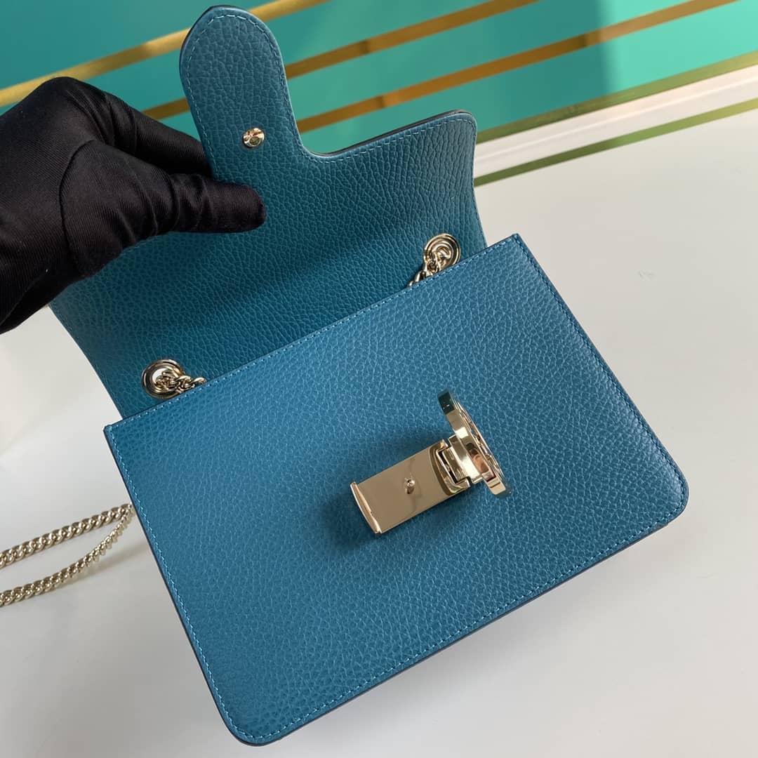 Gucci Interlocking Leather Chain Crossbody Bag Replica 510304