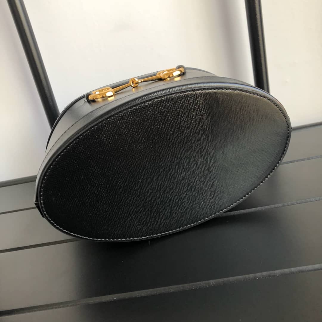 Gucci 1955 Horsebit Bucket Bag Replica Yellow Black 602118