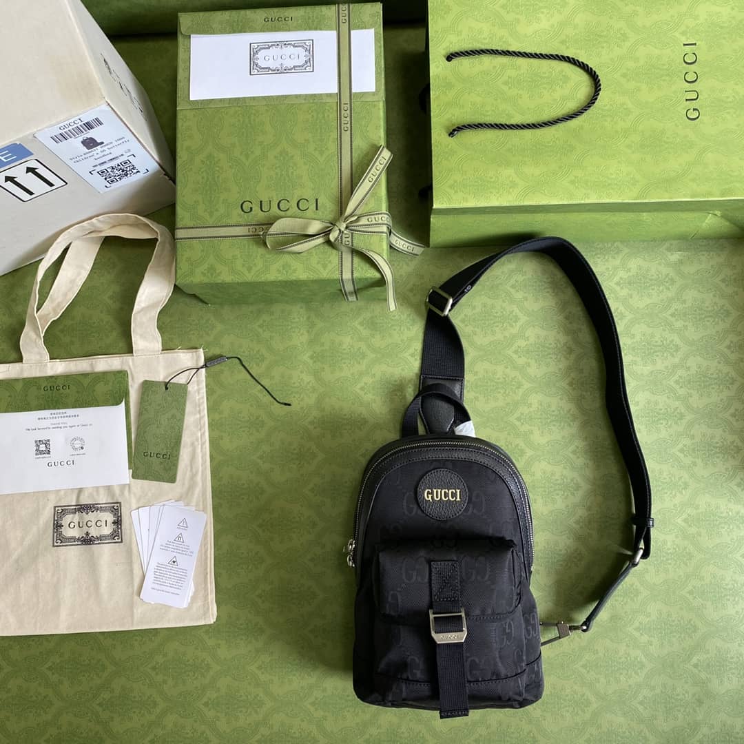 Gucci Off The Grid Nylon Canvas Leather Backpack Replica 658631