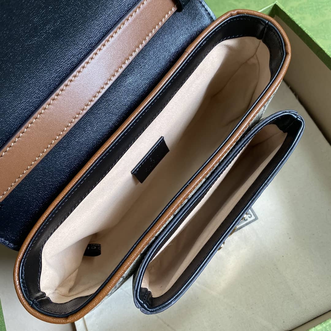 Gucci Supreme GG Padlock Canvas Mini Bag Replica 658487