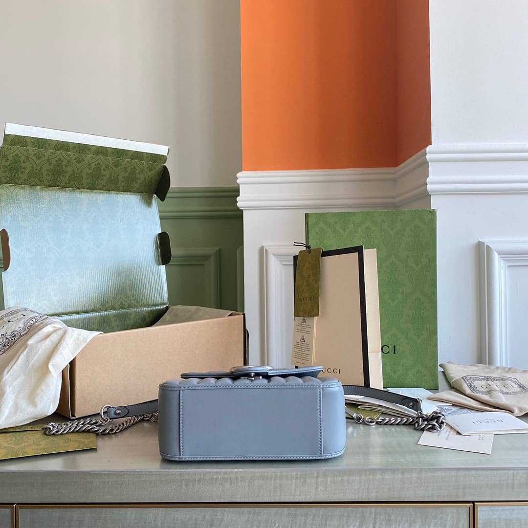 Gucci GG Marmont Canvas Mini Top Handle Crossbody Bag 583571 Replica