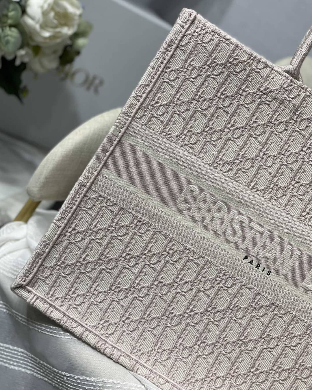 Christian Dior CD Book Embroidery Replica Tote