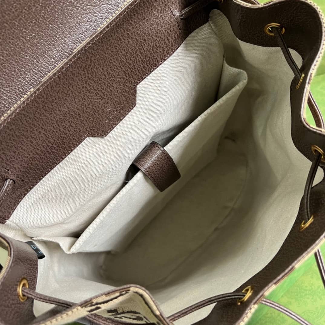 Gucci Jumbo GG Canvas Leather Brown 678829 Replica Backpack