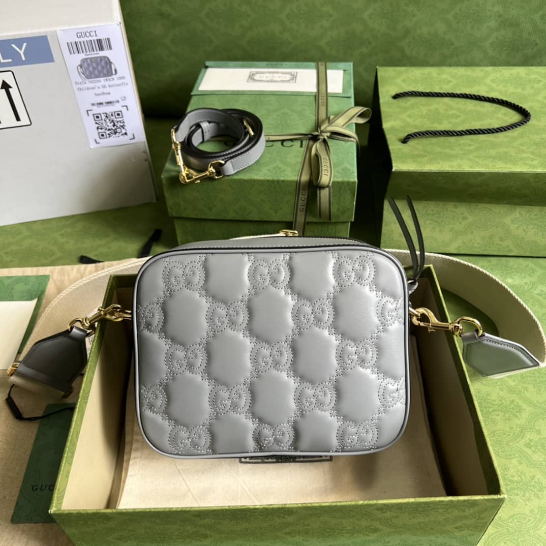 Gucci GG Matelassé Leather Shoulder Crossbody Handbag 702234 Replica