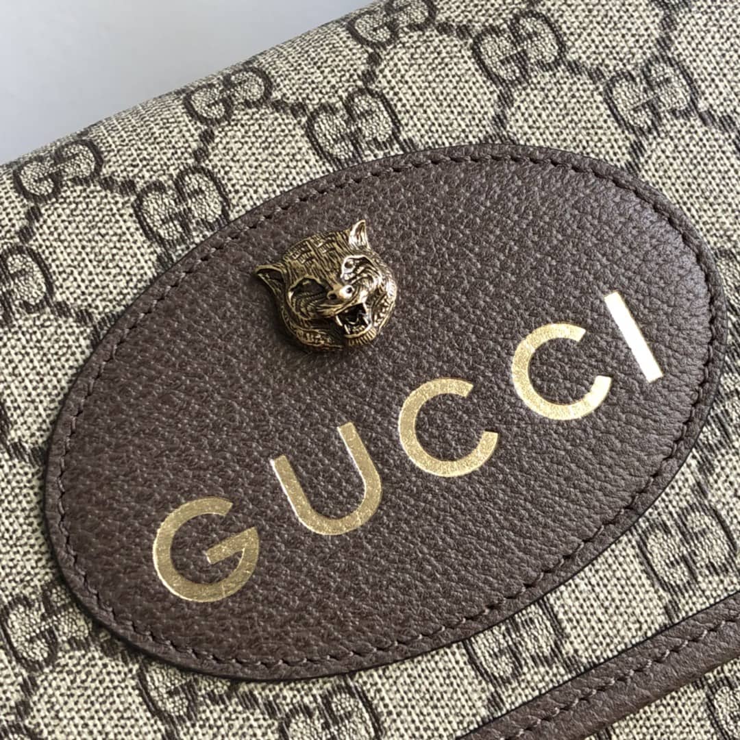 Gucci GG Supreme Cat Head Messenger Bag Replica 495654