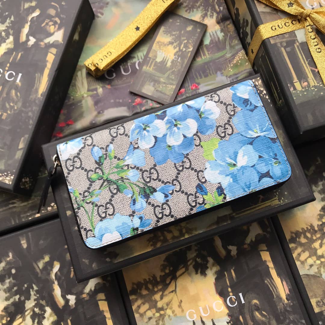 Gucci Bloom Dupes Round Zipper Wallet 408665