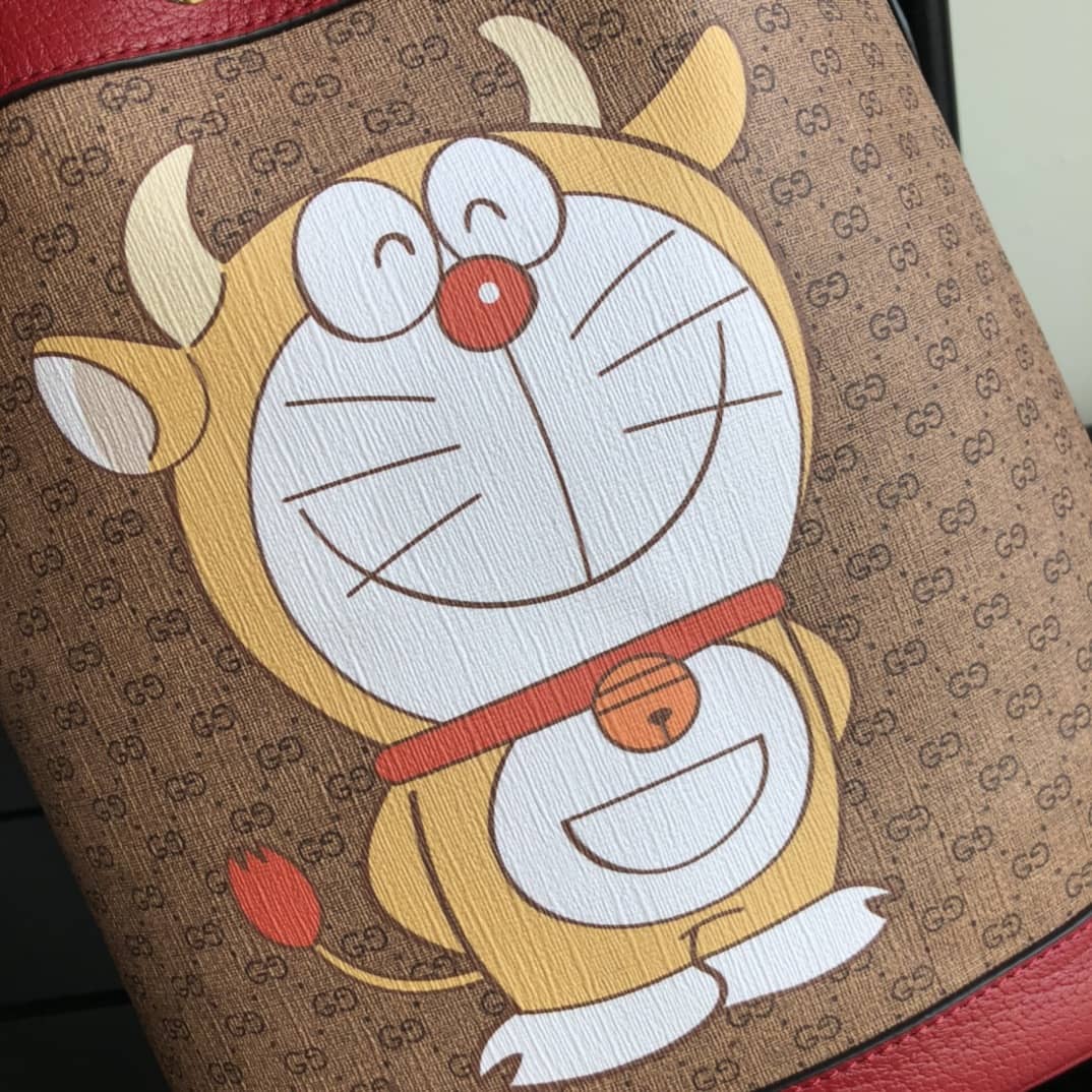 Gucci x Doraemon Small Bucket Bag Replica 655597