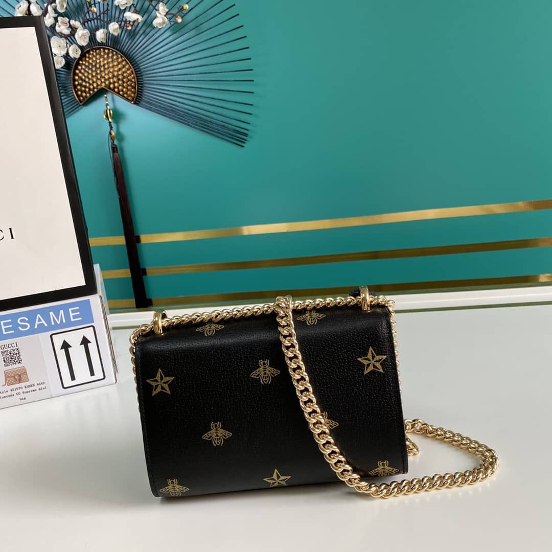 Gucci Padlock Leather Shoulder Bag Replica 432182