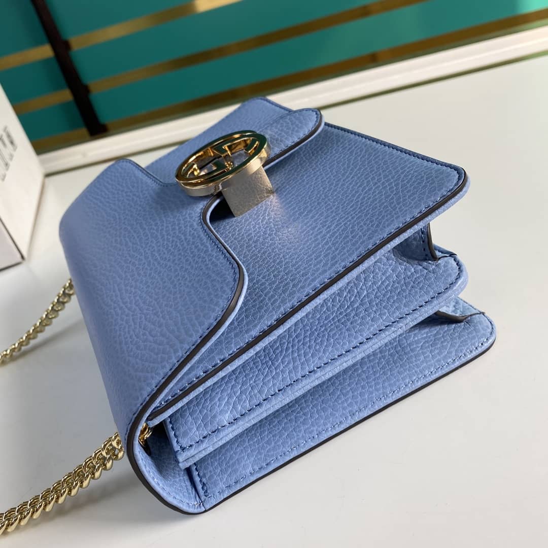 Gucci Interlocking Leather Chain Crossbody Bag Replica 510304