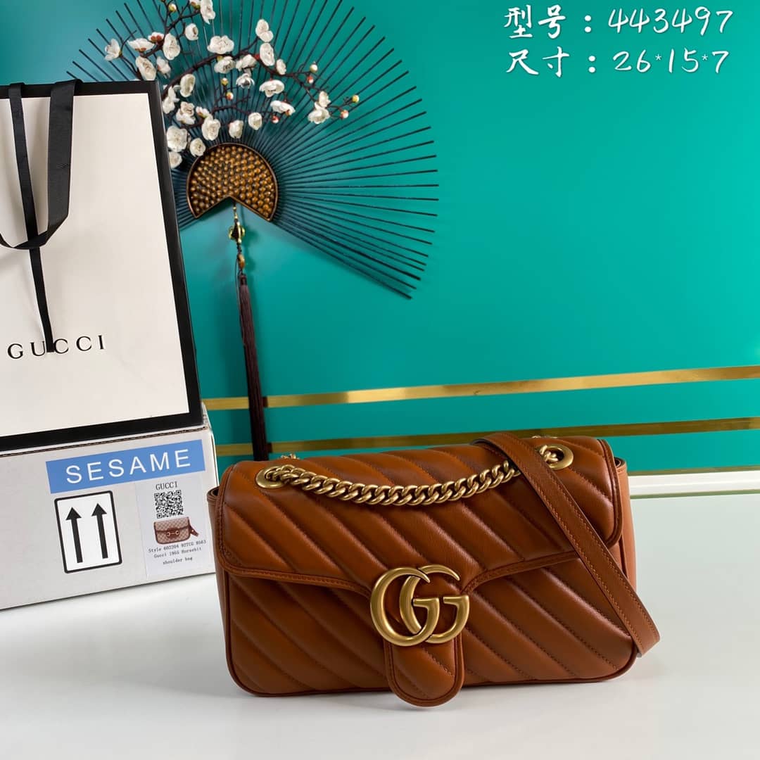 Gucci Marmont GG Small matelassé Shoulder Bag Replica 443497