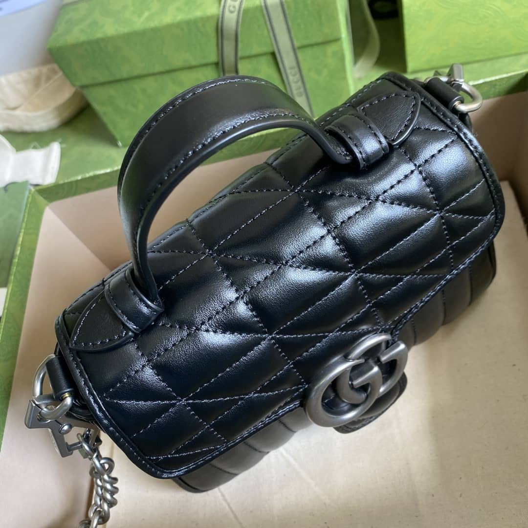 Gucci Marmont GG Mini Top Handle Bag Replica 583571
