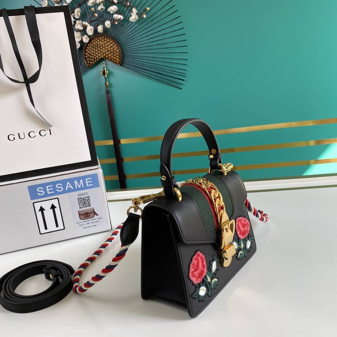 Gucci Womens Sylvie Leather Mini Bag Replica 470270