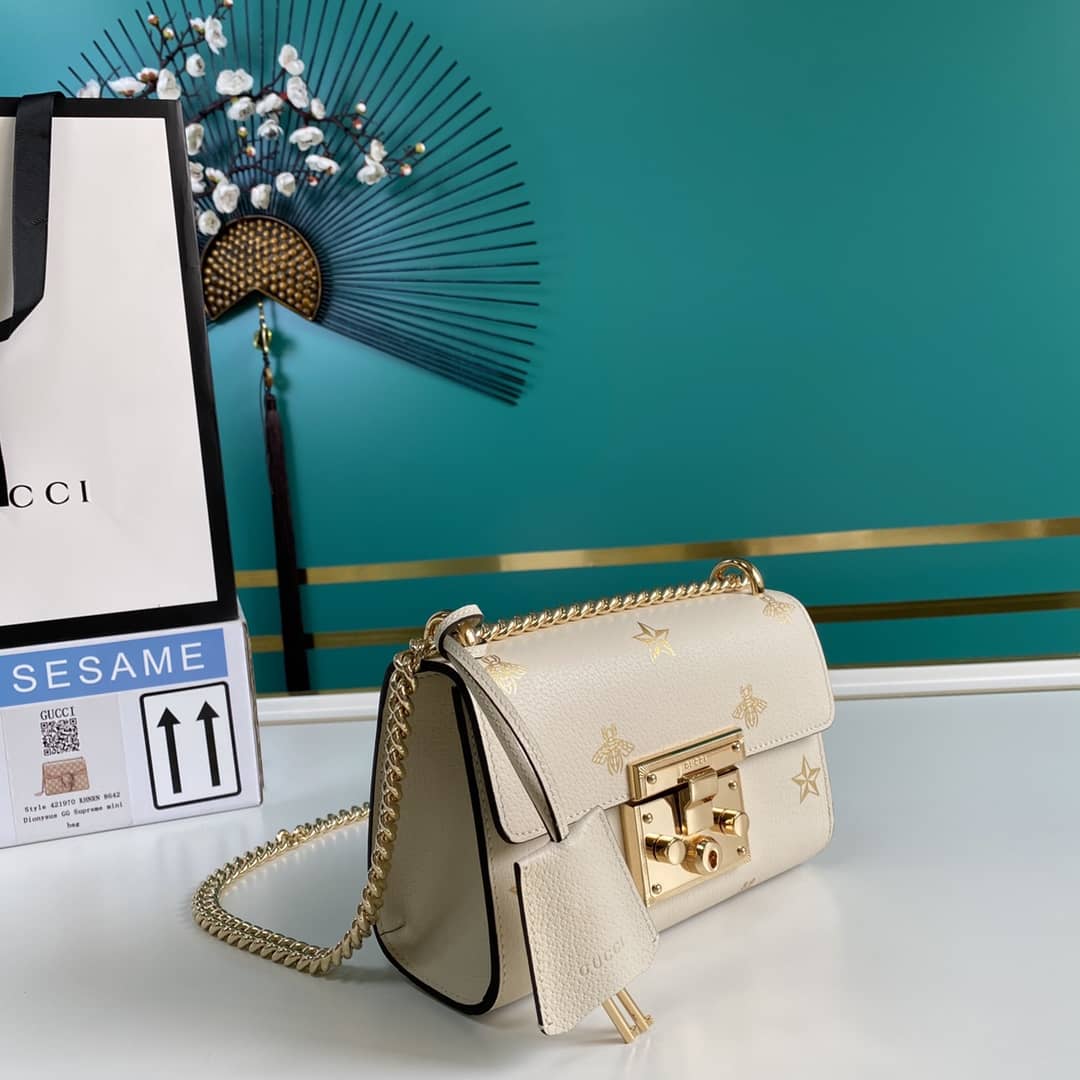 Gucci Padlock Leather Shoulder Bag Replica 432182