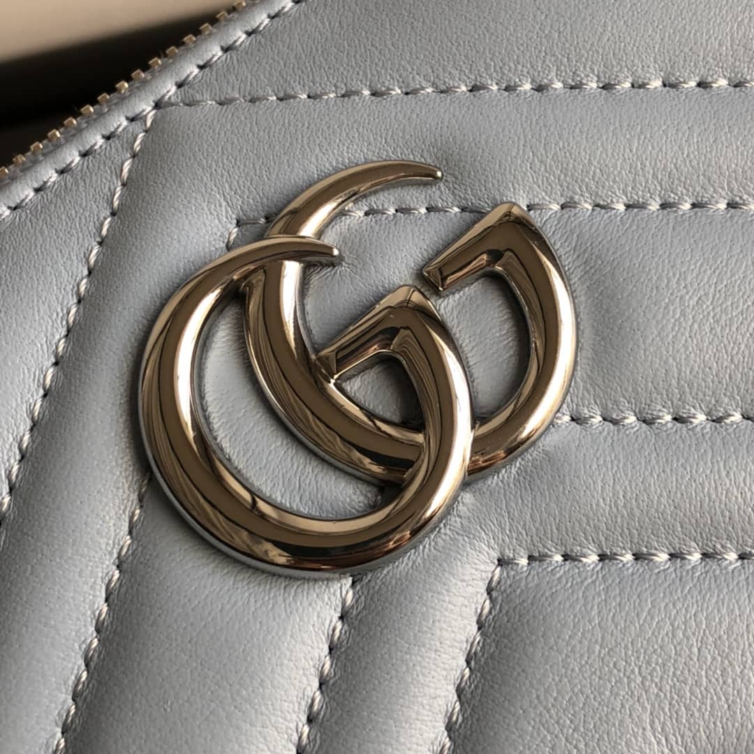 Gucci GG Marmont Quilted Vanity Bag Replica Blue 625690