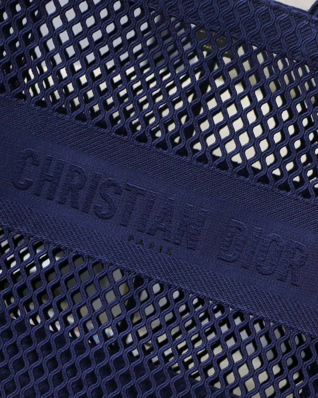 Christian Dior Mesh Book Tote Bag