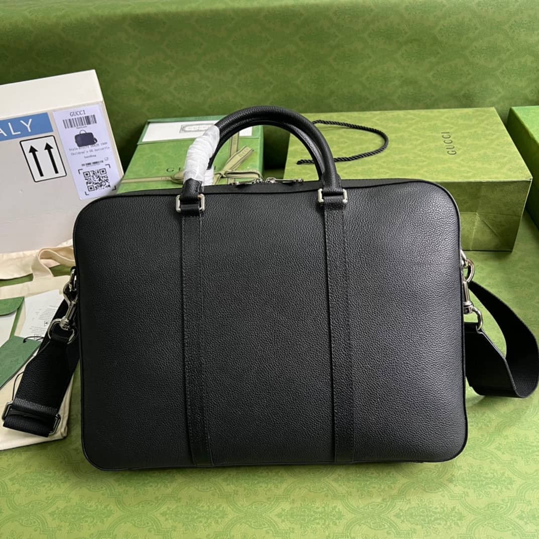 Gucci Business Case With GG Logo Black 674174 Replica Mens Bag