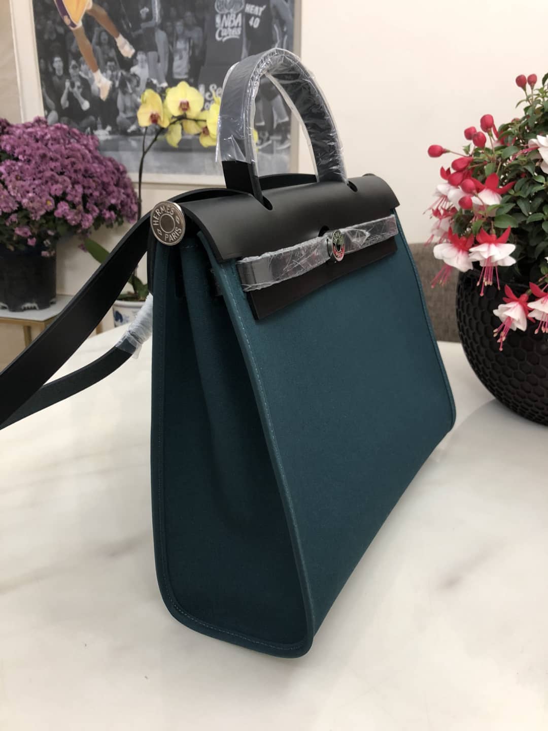Replica Hermes Birkin Bag 31 Canvas Leather HerBag