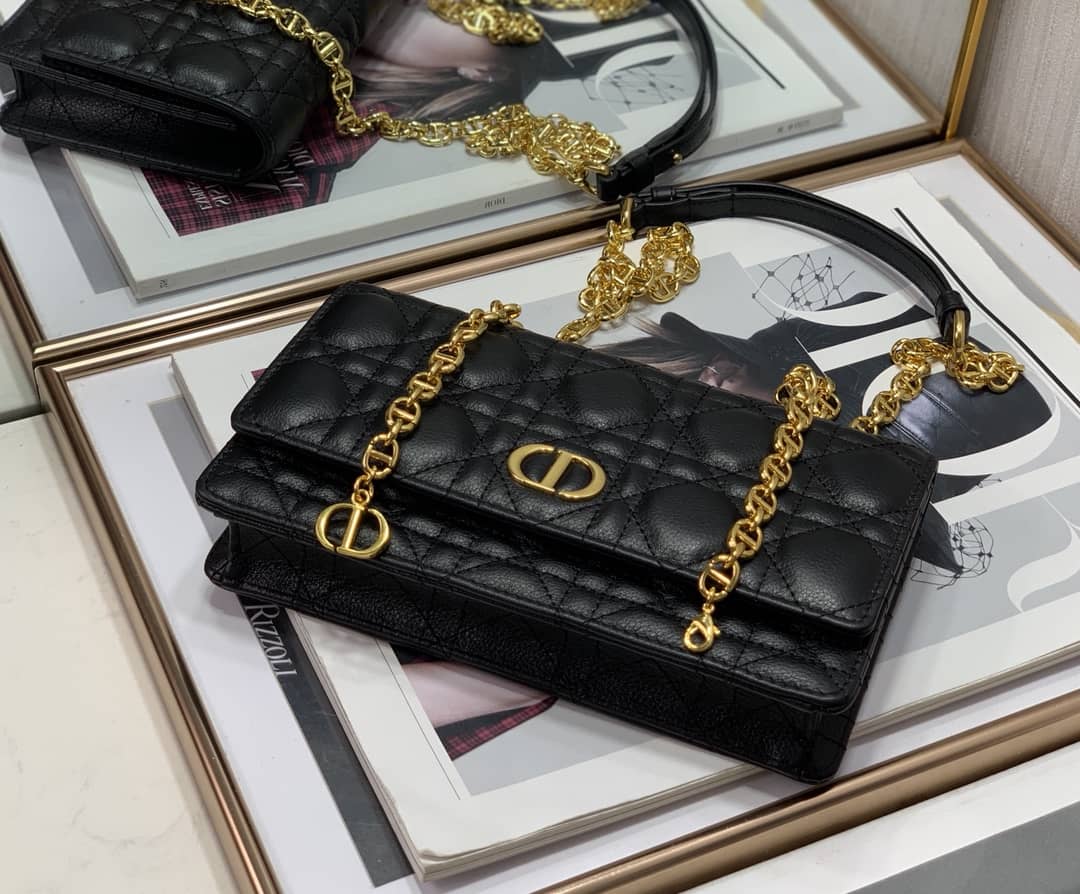 Christian Dior Caro Chain Belt Replica Pouch