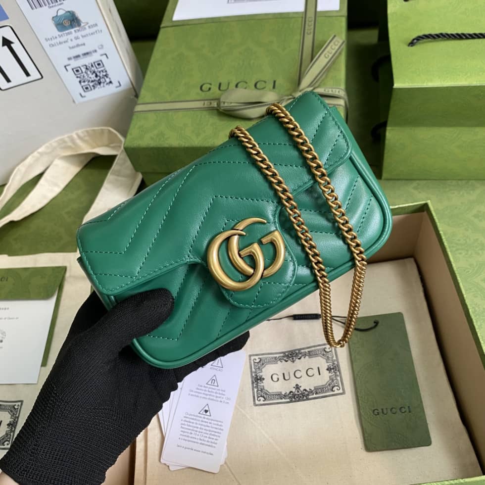 Gucci GG Marmont Quilting Super Mini 476433 Replica Crossbody Bag