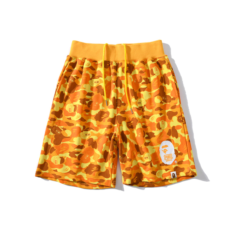 BAPE x PUBG Shorts Camo Yellow Pants HDCP8725