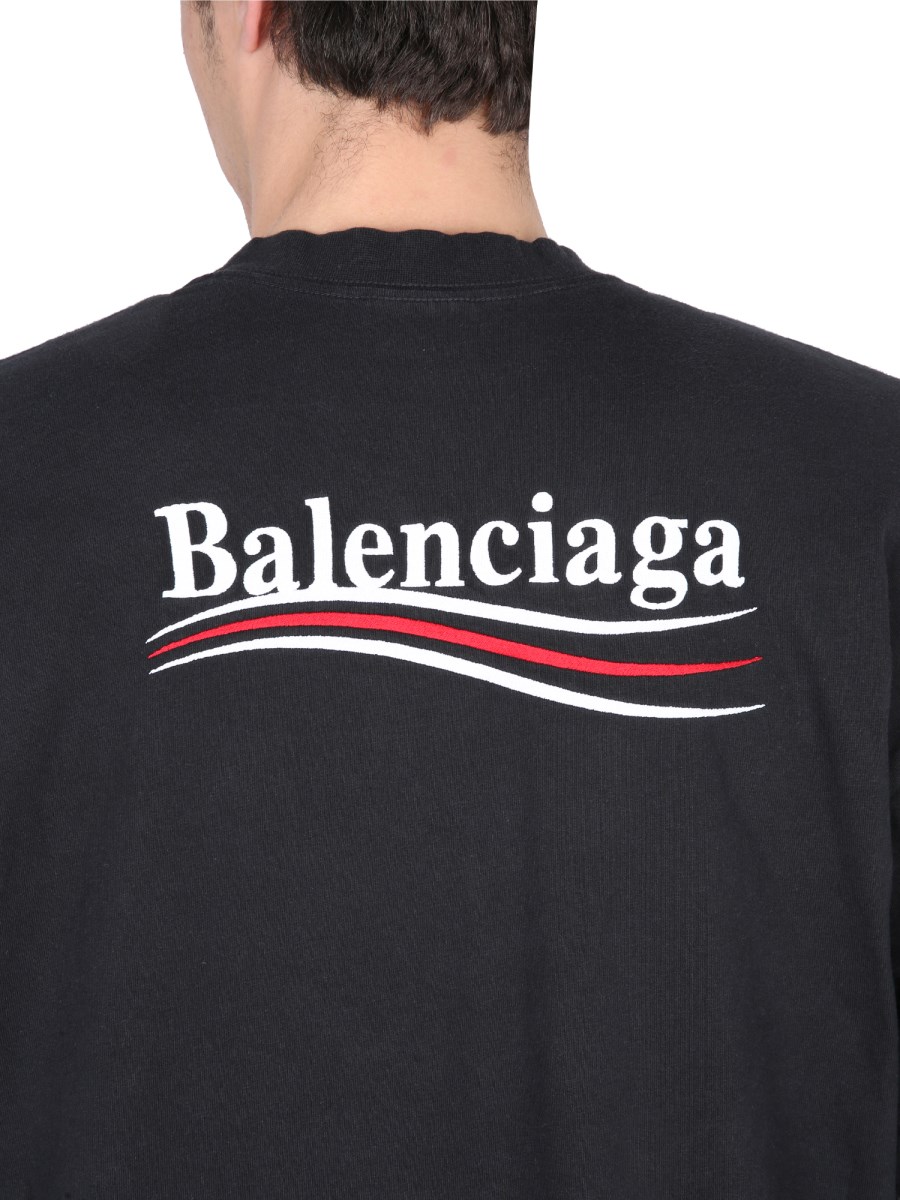 Balenciaga LAYERED POLITICAL CAMPAIGN OVERSIZE T-SHIRT