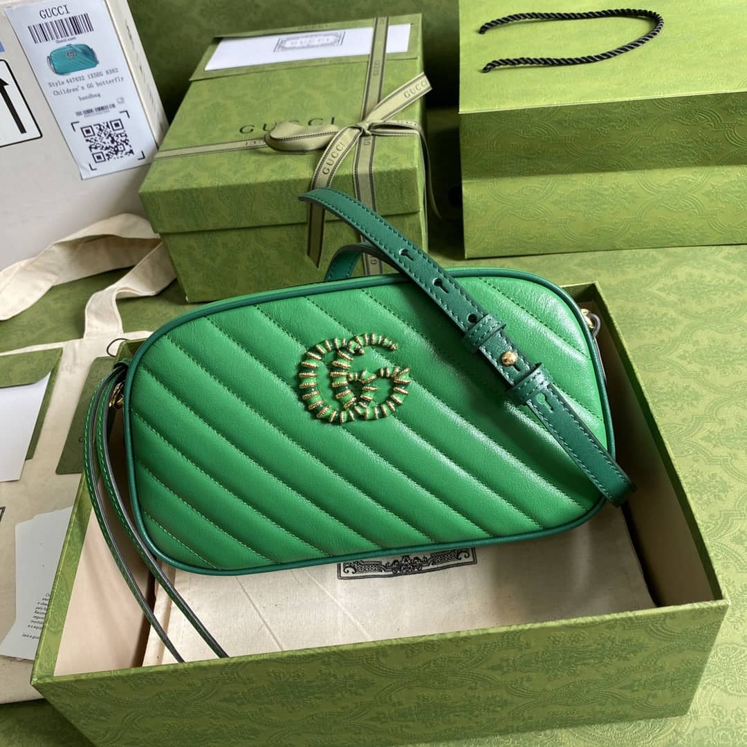 Gucci Marmont GG Small Matelassé Shoulder Bag Replica 447632