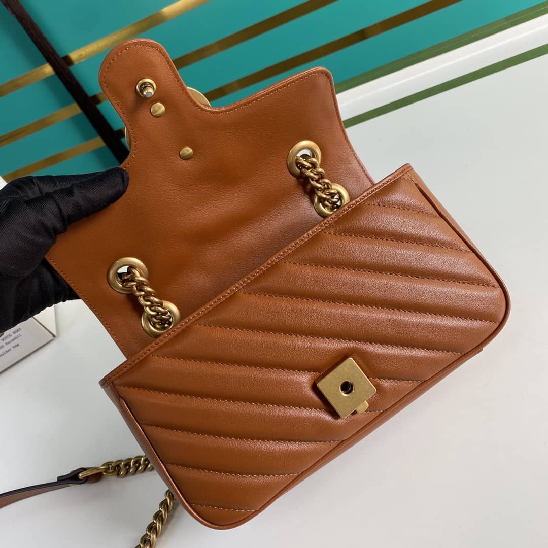 Gucci Marmont GG Matelasse Leather Mini Shoulder Bag Replica 446744
