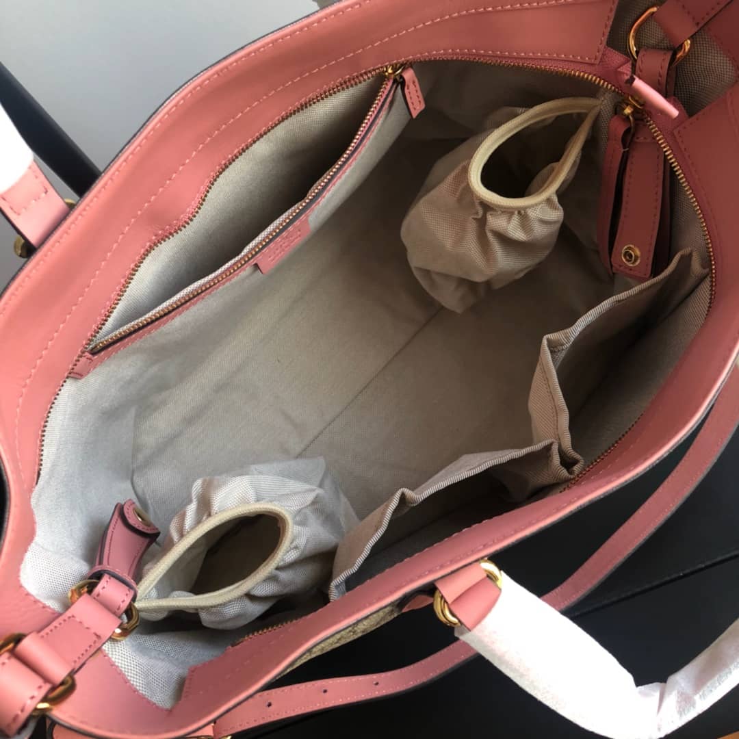 Gucci Soft GG Supreme Baby Changing Bag Replica Pink 457356