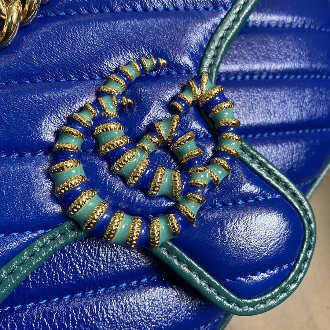 Gucci Marmont GG Matelasse Leather Mini Shoulder Bag Replica 446744