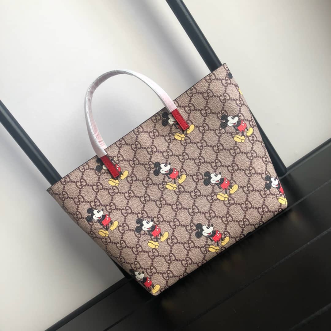Gucci Children GG Supreme Canvas Replica Tote Brown 410812