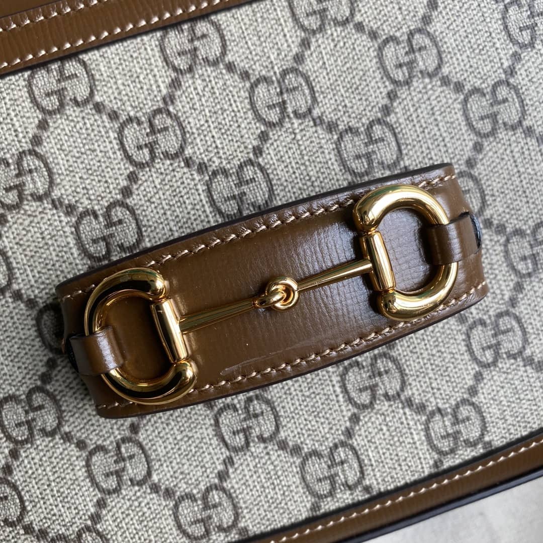Gucci 1955 Horsebit Supreme GG Canvas Mini Shoulder Bag Replica 658574