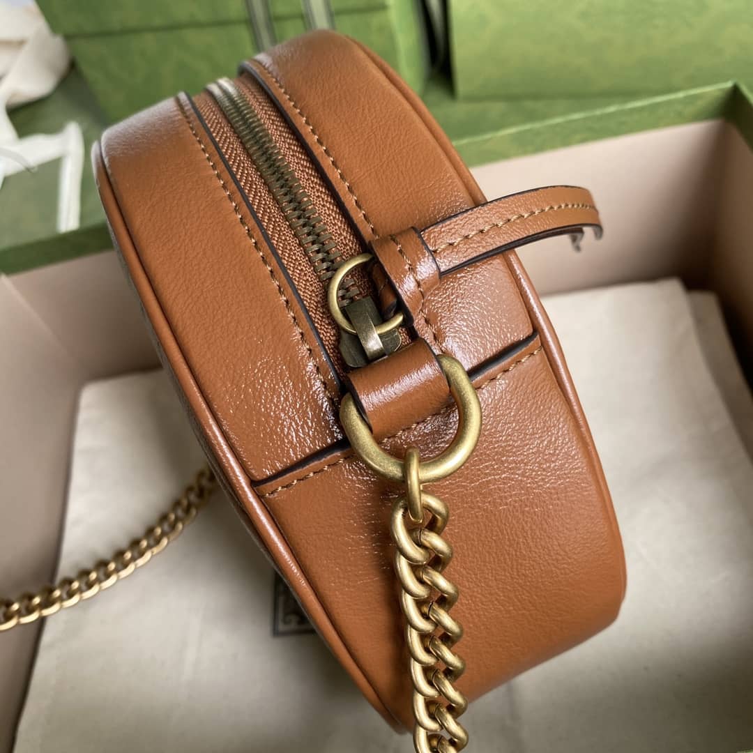 Gucci Crossbody Dupe Marmont GG Matelasse Mini Round 550154