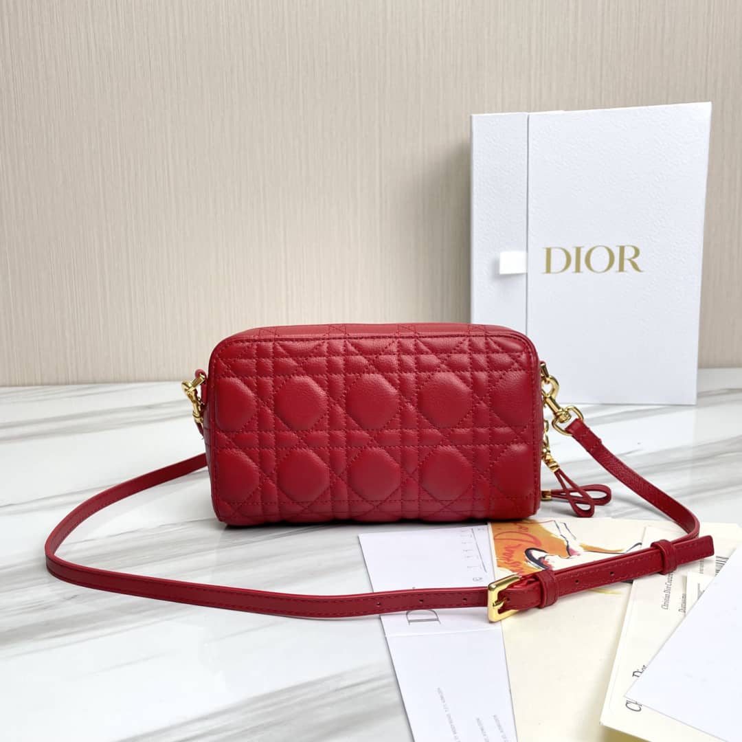 Christian Dior Caro Double Calfskin Pouch