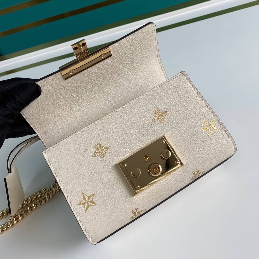 Gucci Padlock Leather Shoulder Bag Replica 432182