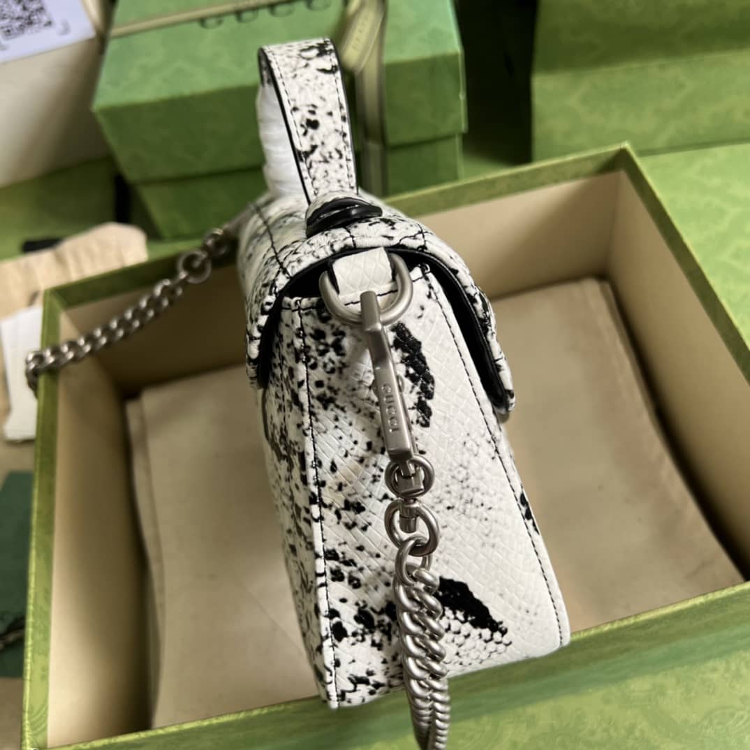 Gucci GG Marmont Mini Leather Top Handle Crossbody Bag 547260 Replica