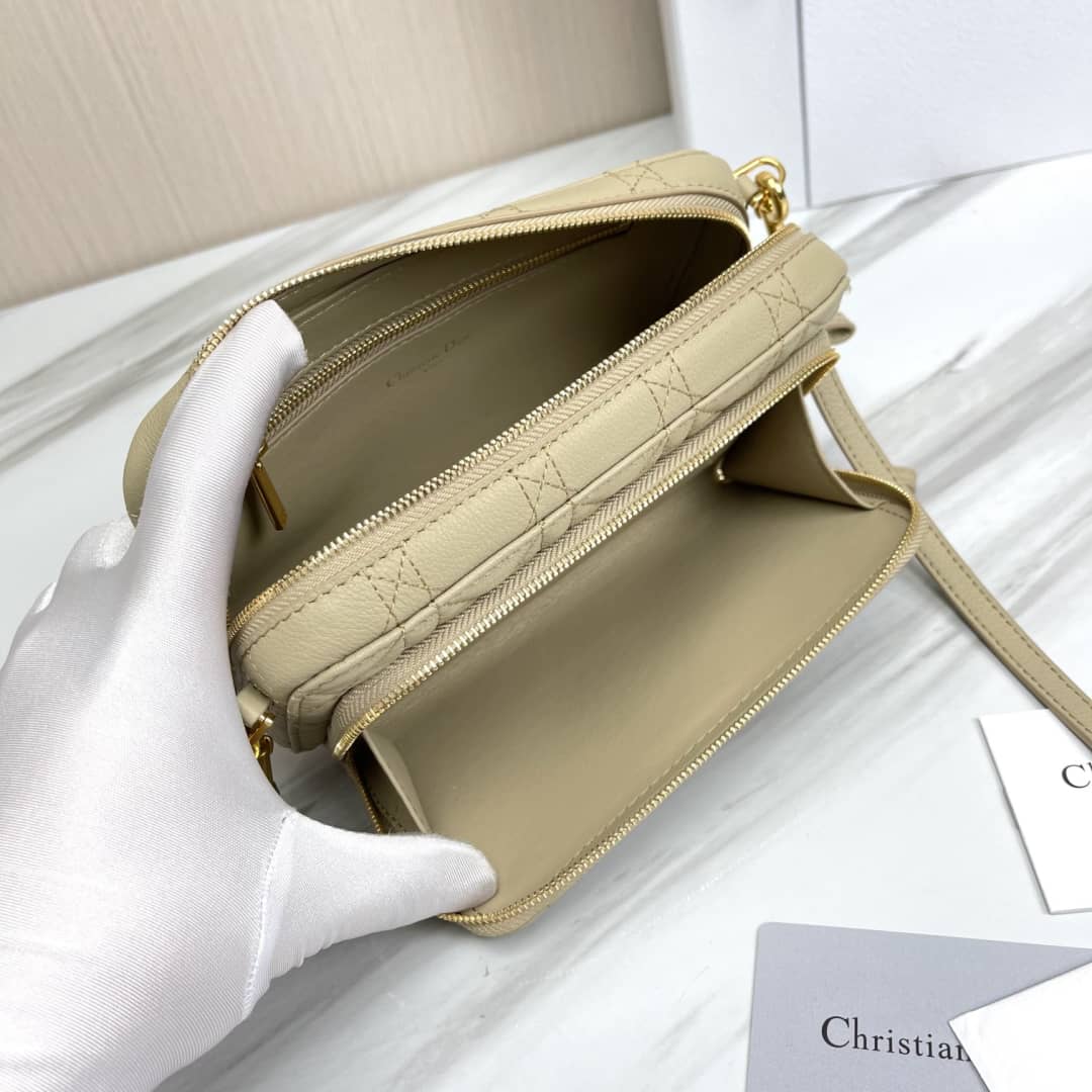 Christian Dior Caro Double Calfskin Pouch