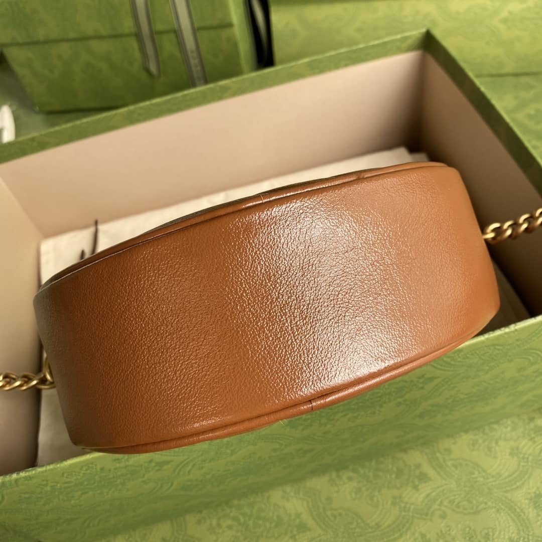 Gucci Crossbody Dupe Marmont GG Matelasse Mini Round 550154