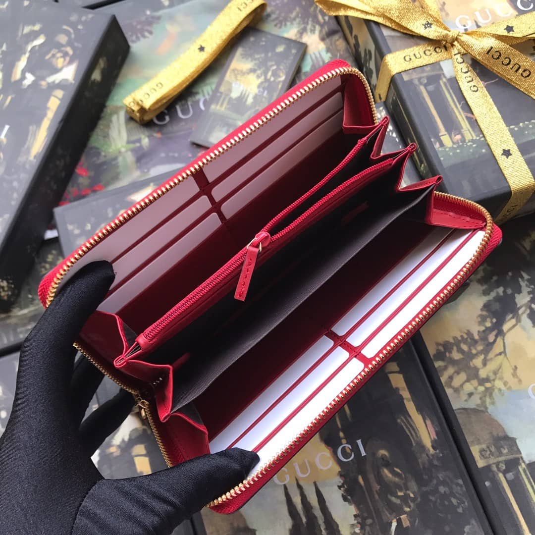 Gucci Bloom Dupes Full Zipper Wallet 404071