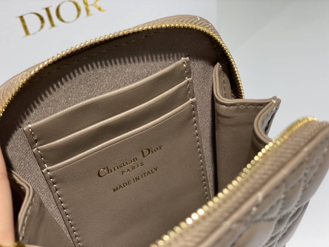 Lady Dior Dupe Lambskin 18CM Phone Holder