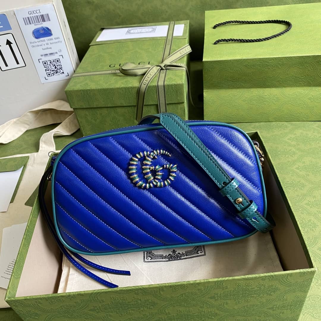 Gucci Marmont GG Small Matelassé Shoulder Bag Replica 447632