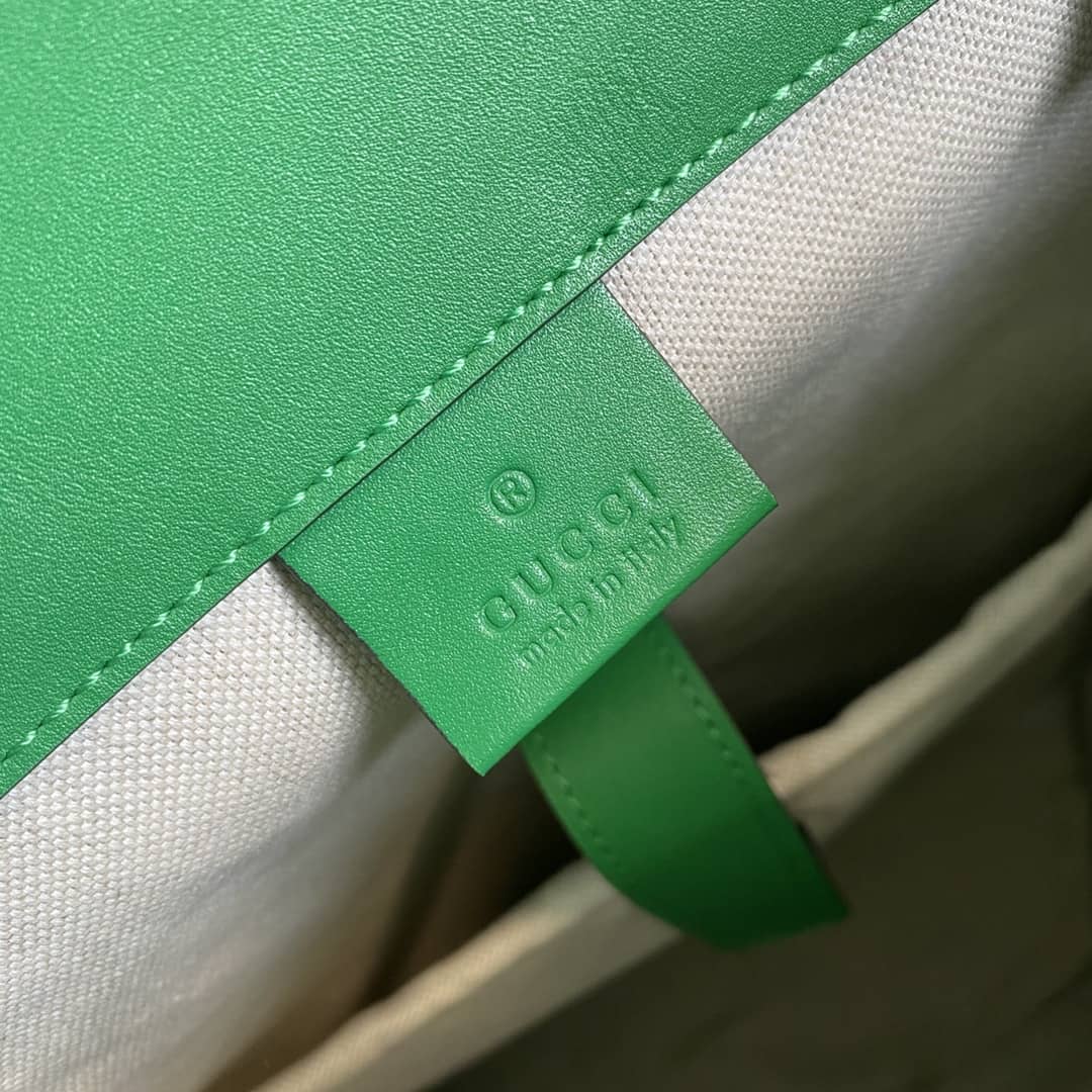 Gucci GG Embossed Backpack Replica Green 625770
