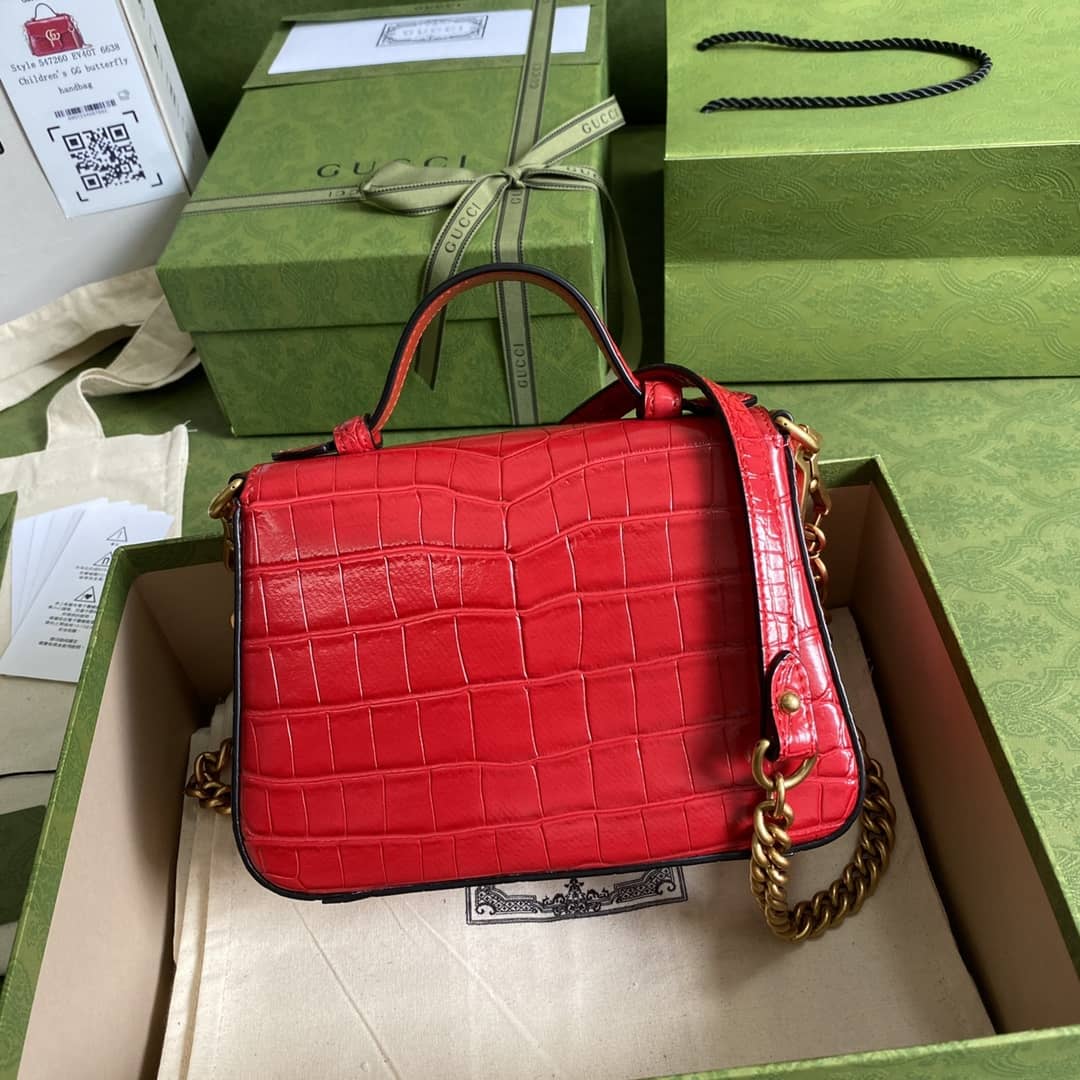 Gucci Marmont GG Mini Top Handle Bag Replica 547260