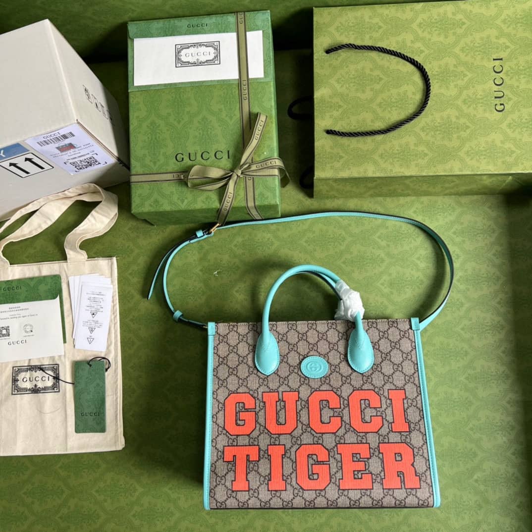 Gucci Tiger GG Small Tote Bag 659983 Replica