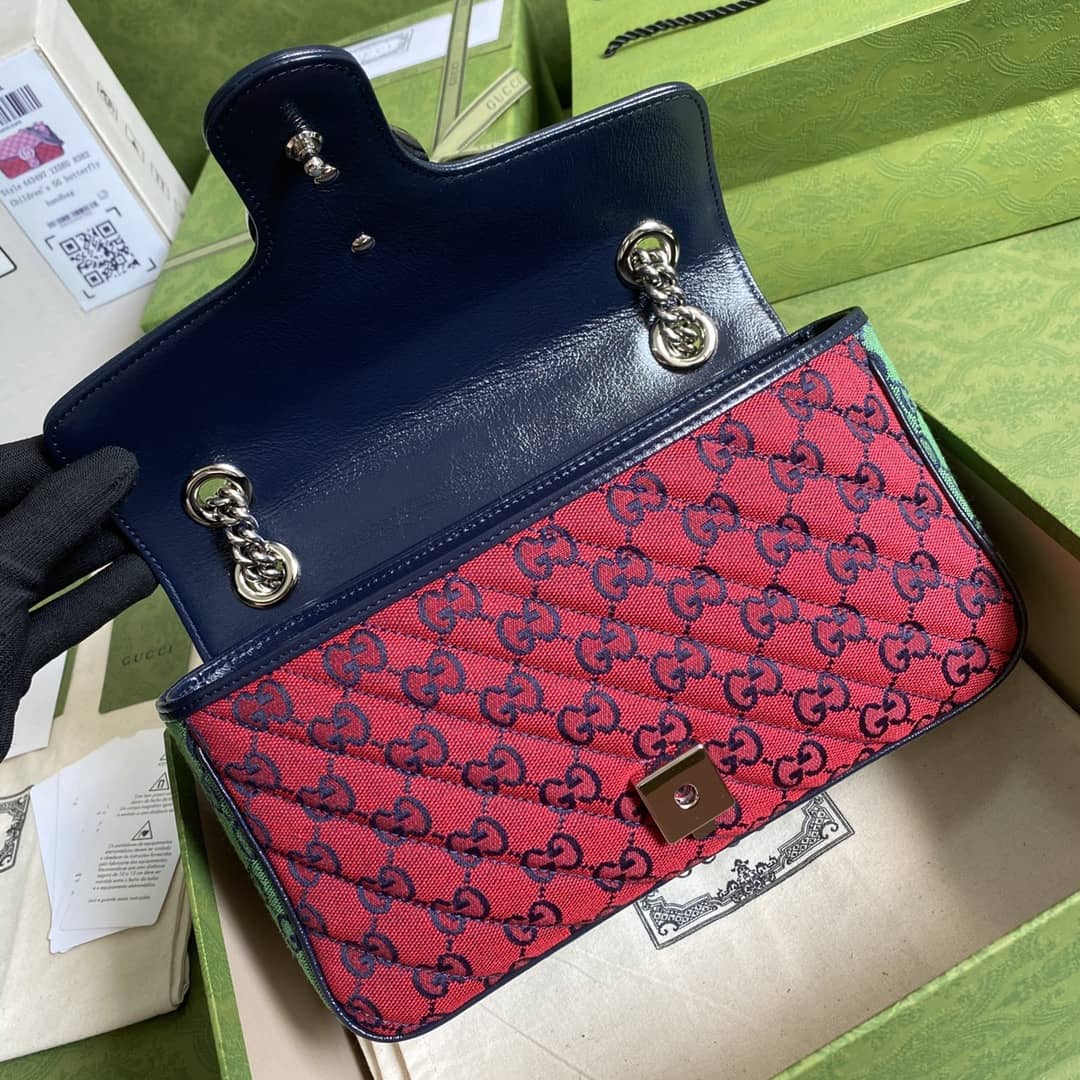 Gucci Marmont GG Small matelassé Shoulder Bag Replica 443497