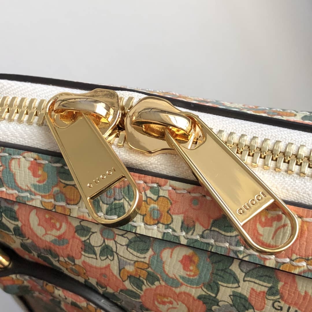 Gucci GG Horsebit 1955 Small Top Handle Printing Replica Bag 621220