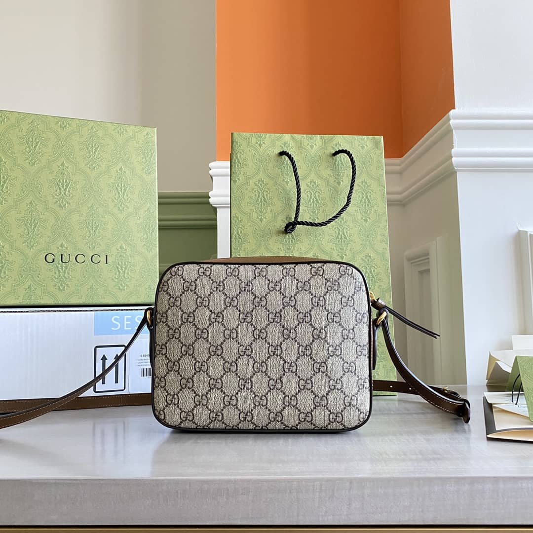 Gucci Horsebit 1955 GG Crossbody Bag Replica Brown 645454