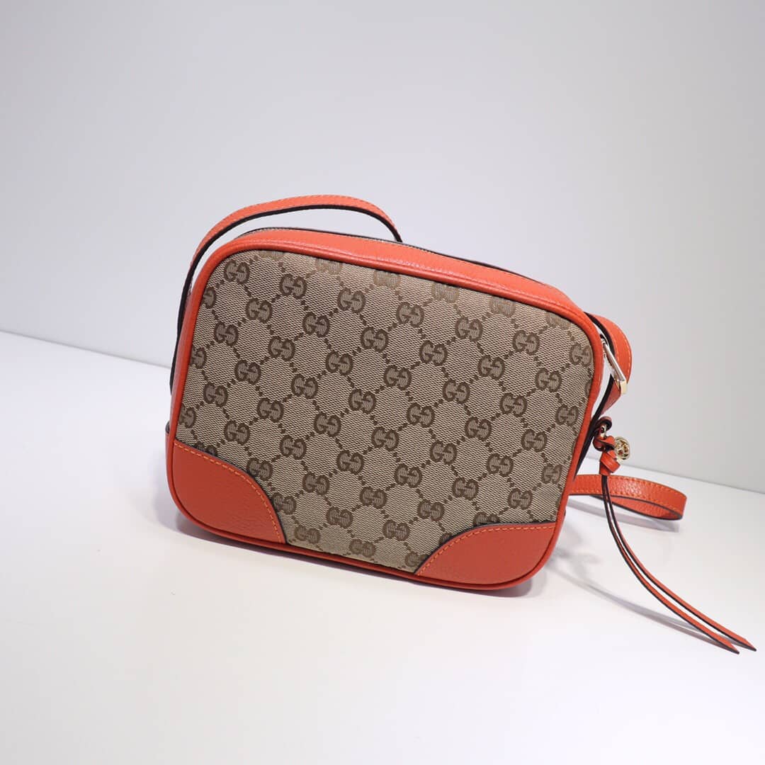 Gucci GG Canvas Messenger Bag Replica Orange 449172