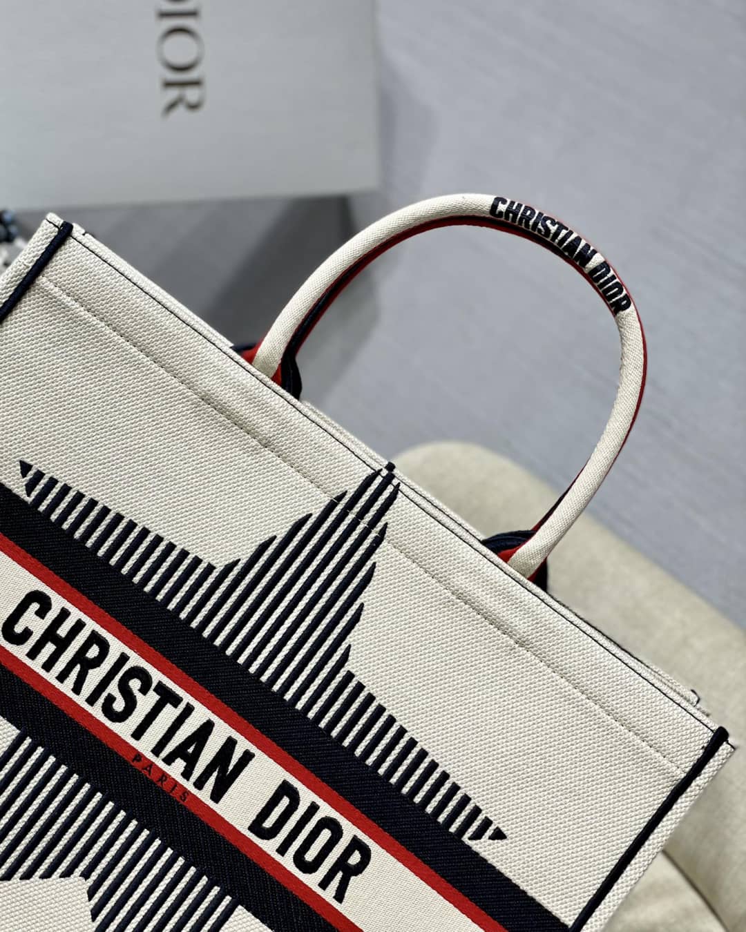 Christian Dior CD Book Embroidery Replica Tote