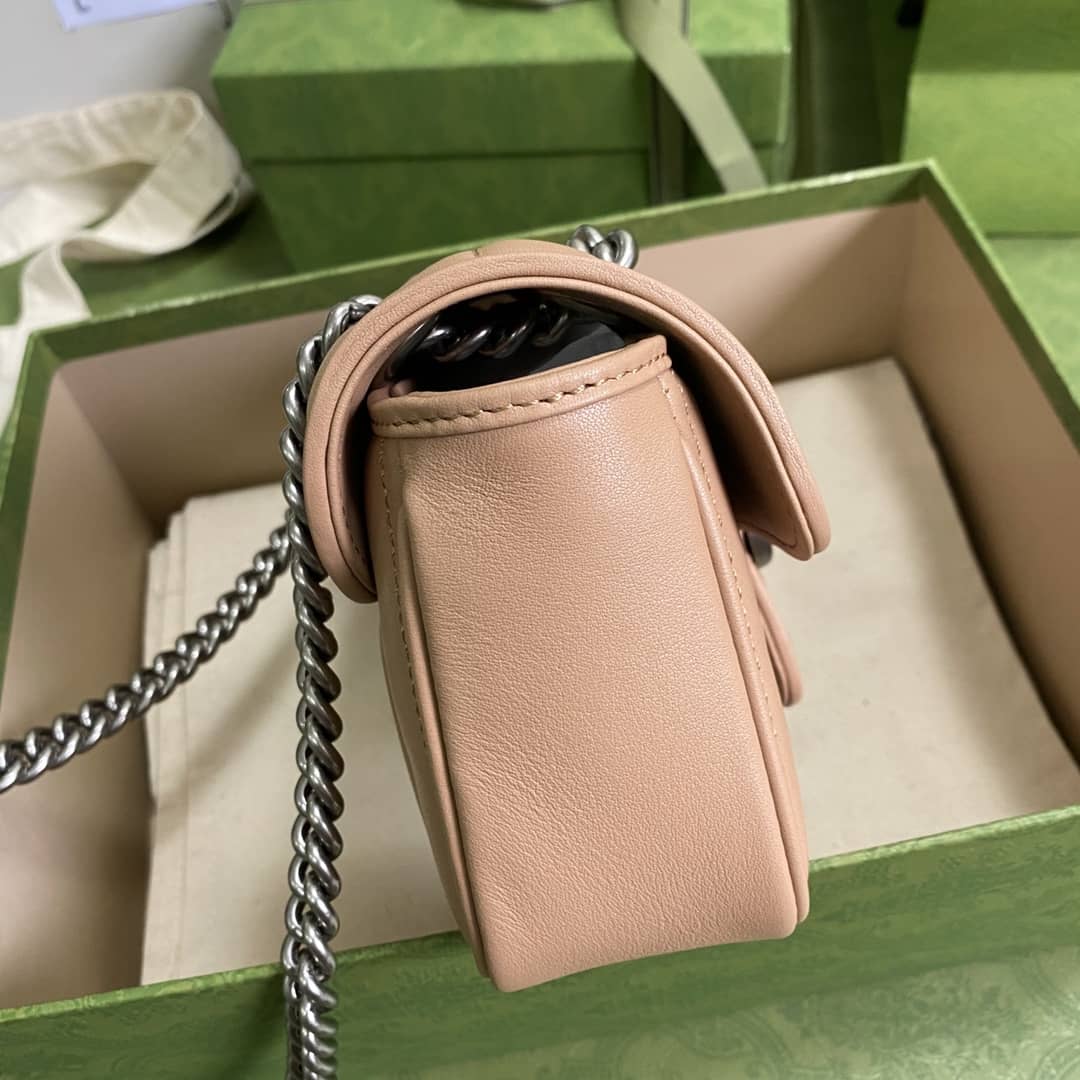 Gucci Marmont GG Matelasse Leather Mini Shoulder Bag Replica 446744